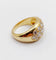 Bague 53 Bague jonc bombée en or jaune 18k sertie de diamants 2,20 ct 58 Facettes A06334