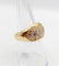 Bague 53 Bague jonc bombée en or jaune 18k sertie de diamants 2,20 ct 58 Facettes A06334