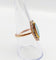 Bague 57 Bague marquise en or rose 18k avec opale et diamants taille rose 58 Facettes A06341