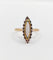 Bague 57 Bague marquise en or rose 18k avec opale et diamants taille rose 58 Facettes A06341