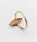 Bague 57 Bague marquise en or rose 18k avec opale et diamants taille rose 58 Facettes A06341