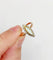 Bague 57 Bague marquise en or rose 18k avec opale et diamants taille rose 58 Facettes A06341