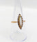 Bague 57 Bague marquise en or rose 18k avec opale et diamants taille rose 58 Facettes A06341
