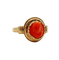 Bague 44 Bague camée corail en or rose 18k (vers 1900) 58 Facettes A06370