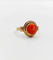 Bague 44 Bague camée corail en or rose 18k (vers 1900) 58 Facettes A06370
