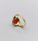 Bague 44 Bague camée corail en or rose 18k (vers 1900) 58 Facettes A06370
