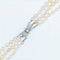Collier Collier ancien triple rang de perles de culture en or blanc 18 carats 58 Facettes 22-188