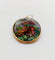 Pendentif Pendentif Art nouveau en or jaune 18k avec plaque émaillée fleurs 58 Facettes A06385