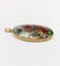 Pendentif Pendentif Art nouveau en or jaune 18k avec plaque émaillée fleurs 58 Facettes A06385