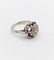 Bague 47.5 Bague fleur Art déco en or blanc 18k et diamants taille ancienne 58 Facettes A06391