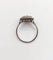 Bague 51 Bague marquise Art déco en or blanc 18k, diamants et saphirs calibrés 58 Facettes A06165