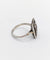 Bague 51 Bague marquise Art déco en or blanc 18k, diamants et saphirs calibrés 58 Facettes A06165