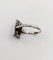 Bague 51 Bague marquise Art déco en or blanc 18k, diamants et saphirs calibrés 58 Facettes A06165