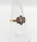 Bague 55 Bague marguerite antique en or 18k et diamants taille rose 58 Facettes A06395