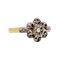 Bague 55 Bague marguerite antique en or 18k et diamants taille rose 58 Facettes A06395