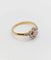 Bague 55 Bague marguerite antique en or 18k et diamants taille rose 58 Facettes A06395