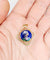 Pendentif Art nouveau - Pendentif en or 18k avec plaque émaillée Limoges 58 Facettes A06402