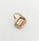 Bague 48.5 Bague Art nouveau Limoges en or 18k avec plaque émaillée 58 Facettes A06430