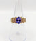 Bague 52 Bague jonc vintage en or 18k avec tanzanite et diamants 58 Facettes B01020