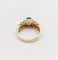 Bague 52 Bague jonc vintage en or 18k avec tanzanite et diamants 58 Facettes B01020