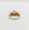 Bague 52 Bague jonc vintage en or 18k avec tanzanite et diamants 58 Facettes B01020