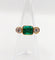 Bague 49 Bague jarretière vintage en or 18k avec émeraude et diamants 58 Facettes A06440