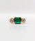 Bague 49 Bague jarretière vintage en or 18k avec émeraude et diamants 58 Facettes A06440