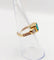 Bague 49 Bague jarretière vintage en or 18k avec émeraude et diamants 58 Facettes A06440
