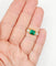 Bague 49 Bague jarretière vintage en or 18k avec émeraude et diamants 58 Facettes A06440