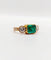 Bague 49 Bague jarretière vintage en or 18k avec émeraude et diamants 58 Facettes A06440
