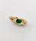 Bague 49 Bague jarretière vintage en or 18k avec émeraude et diamants 58 Facettes A06440