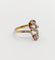 Bague 53 Bague toi et moi antique en or 18k et diamants taille rose 58 Facettes A06396