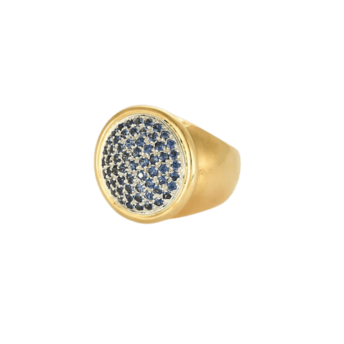 Bague 54 Premiers Joyaux - Bague en or jaune et blanc, saphirs et diamants 58 Facettes LP1408/