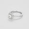 Bague 47 Solitaire taille princesse - Bague en or blanc 750 et diamants 58 Facettes LP1385/