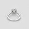 Bague 47 Solitaire taille princesse - Bague en or blanc 750 et diamants 58 Facettes LP1385/