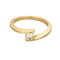 Bague 53 Bague Toi et Moi en or jaune avec diamant 58 Facettes LP1419/