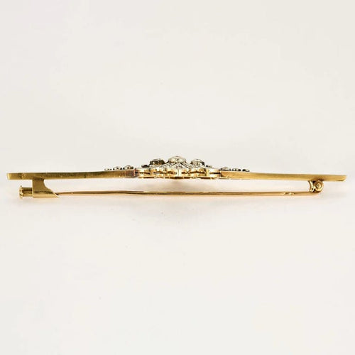 Broche Broche Art déco en or jaune et blanc et diamants 58 Facettes LP1484/