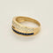 Bague 60 Bague en or jaune 750, saphirs et diamants 58 Facettes LP1337/13