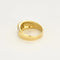 Bague 65 Chevalière en or jaune et blanc 750/1000 avec diamant 58 Facettes LP1377/