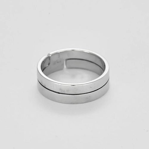 Bague 60 Dinh Van Seventies - Bague ajourée en or blanc 18 carats 58 Facettes LP1343/4
