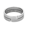 Bague 60 Dinh Van Seventies - Bague ajourée en or blanc 18 carats 58 Facettes LP1343/4