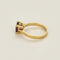 Bague 54 Bague solitaire en or jaune 750 avec améthyste ovale et diamants 58 Facettes LP1427/