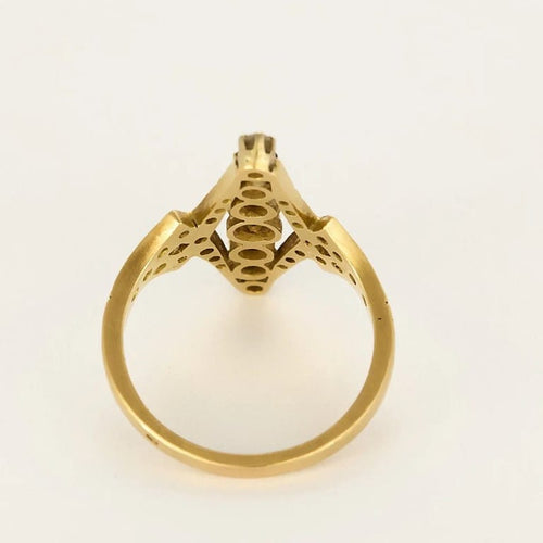 Bague 59.5 Bague Prestige Art déco en or jaune 18 carats, saphirs et diamants 58 Facettes LP1218/