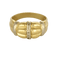 Bague 55 Bague jonc bombée en or jaune et or blanc 18 carats avec diamants 58 Facettes LP1464/
