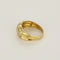 Bague 55 Bague jonc bombée en or jaune et or blanc 18 carats avec diamants 58 Facettes LP1464/