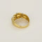 Bague 55 Bague jonc bombée en or jaune et or blanc 18 carats avec diamants 58 Facettes LP1464/
