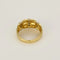 Bague 55 Bague jonc bombée en or jaune et or blanc 18 carats avec diamants 58 Facettes LP1464/