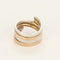 Bague 53 La Spirale - Ensemble de deux bagues en or bicolore 18K et diamants 58 Facettes LP1488/