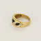 Bague 54 Prestige - Bague en or jaune et or blanc, saphirs et diamants 58 Facettes LP1432/