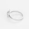 Bague 54 Bague solitaire illusion halo en or blanc 18 carats et diamants 58 Facettes LP1387/